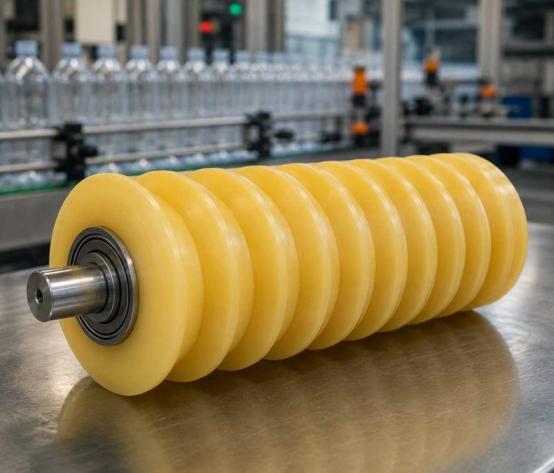 Fabricante de rodillo alimentador de botellas en poliuretano