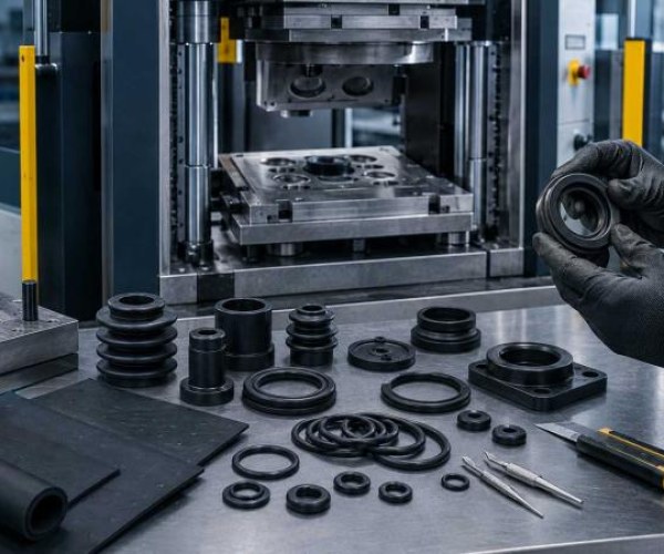 Vulcanizado y fabricación en caucho para piezas industriales a medida