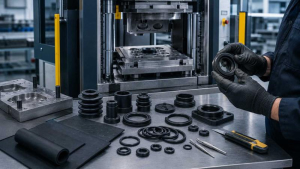 Vulcanizado y fabricación en caucho para piezas industriales a medida